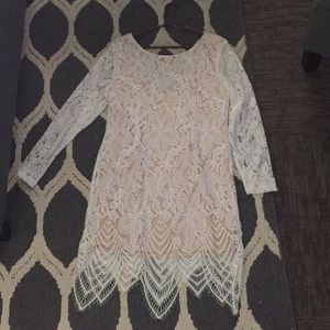 White lace dress